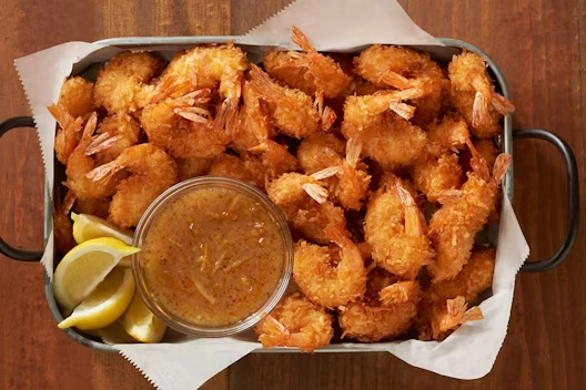 Outback Party Platters Menu with Prices - 2026 3 Gold Coast Coconut Shrimp Party Pan